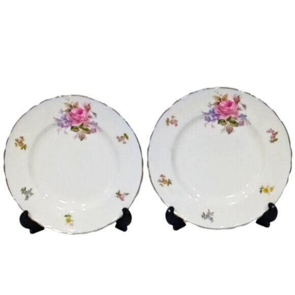 Vintage A.J. Wilkinson Ltd Royal Staffordshire Pottery 6 Pcs - 5 Plates 1 Soup‎ - Picture 3 of 9